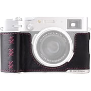 PGYTECH Leather Half Case for - Midnight Black, Fujifilm X100 VI Camera