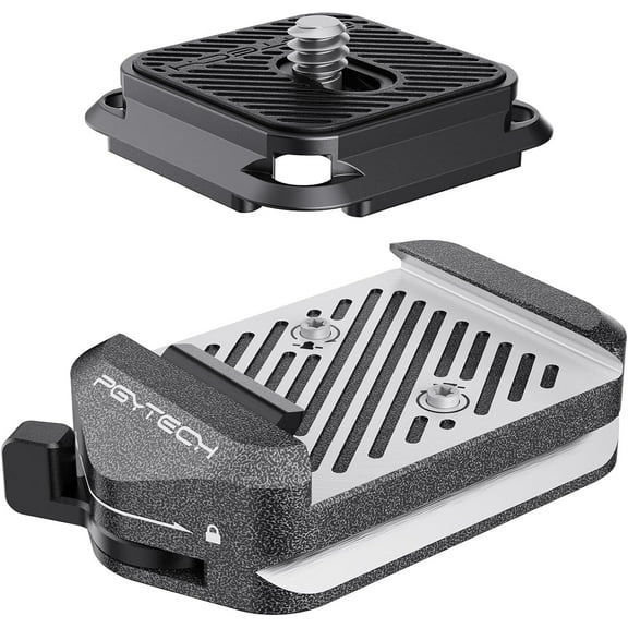 PGYTECH Camera Quick Release Clamp V2 Compatible for Arca Swiss Plate Camera Mount Adapter with 1/4" to 3/8" Screw Thread