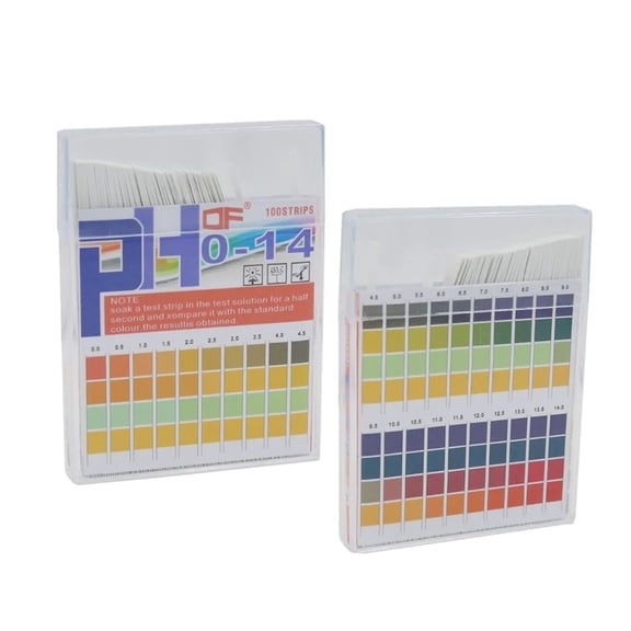 PH 0 -14 Test Paper - Pistha 80 PCS PH 0-14 Test Paper Litmus Strips Tester For Saliva Urine Water Soil Testing