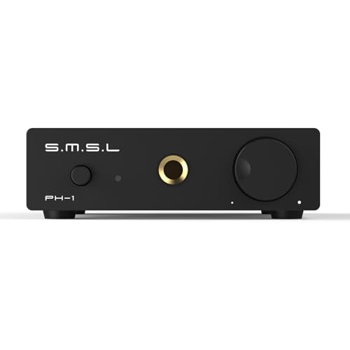 PH-1 High Fidelity MM Phono Amplifier Gold gain 46dB SNR 84dB THD+N 0.008% 6.35mm Headphone Jack Hi-res Amplifier RCA Input/Output Palm-Sized Volume Single MM AMP$$Other