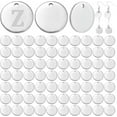 thumbnail image 1 of PH 100pcs 12mm 304 Stainless Steel Stamping Blank Tag Pendants Flat Round Metal Discs Blank Bar Stamping Discs Blank Name Pendant for DIY Necklaces Bracelets Handmade Jewelry Making Silver, 1 of 6