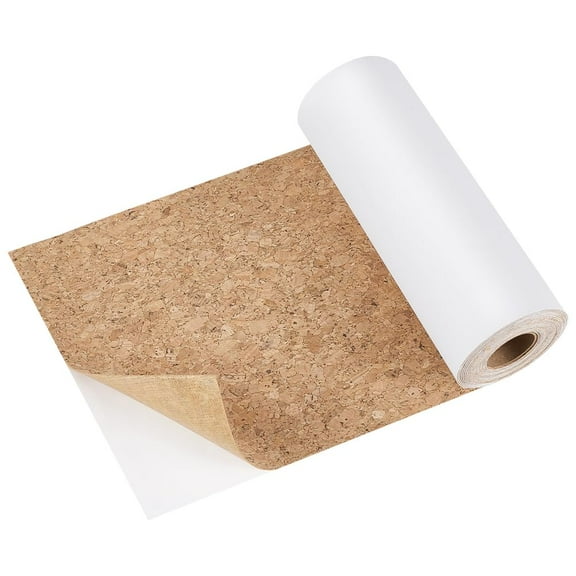 PH 118x5.9 inch Self Adhesive Cork Roll for Coasters Cork Fabric Tape for Furniture Repairing Home Wall Drawer Decorations Cork Sheets for DIY Projects Crafts Making for DIY
