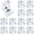 thumbnail image 1 of PH 12pcs Clear Ring Boxes Square Earrings Jewelry Storage Box Acrylic Ring Box Holder Display Organizer Case with Foam for Proposal Engagement Wedding Jewelry Display White White, 1 of 6