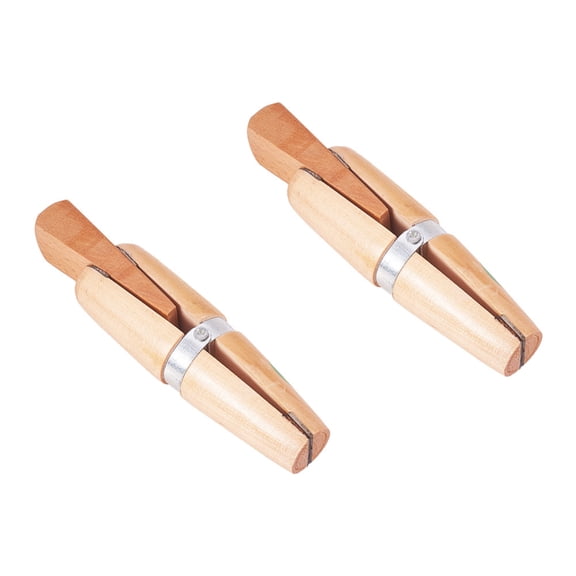 PH 2 Pack Wooden Ring Clamp Ring Jewelers Holder Benchwork Hand Tool for Polishing Repairing Rings Vice With Wedge Lock Wedge Leather Stone Setting