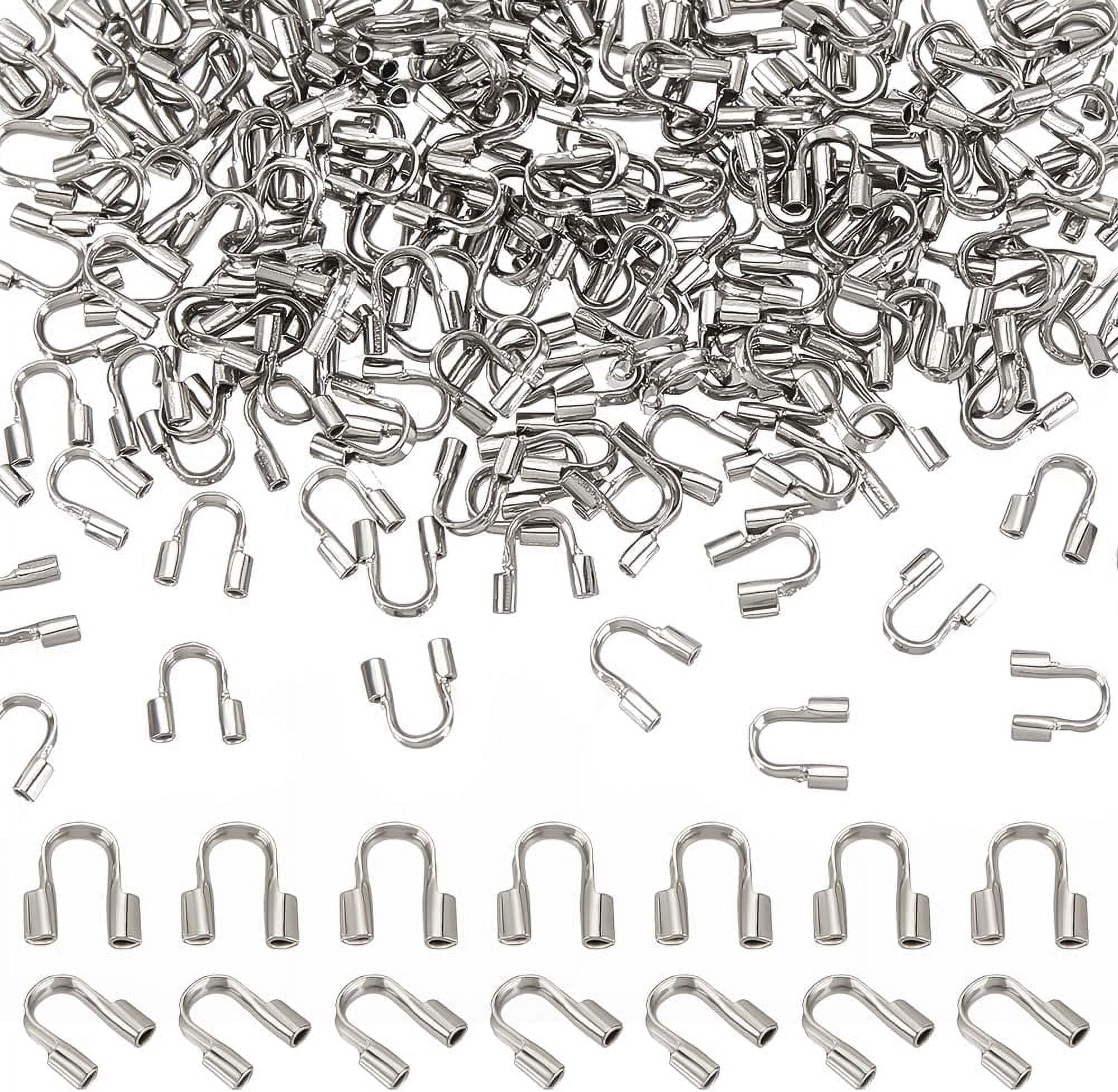 PH 200pcs 304 Stainless Steel Wire Guardian Protectors U Shape Wire ...
