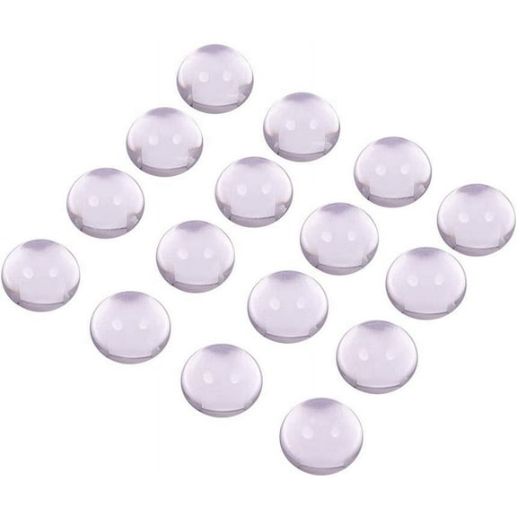 PH 20pcs 10mm Half Round Flat Back Clear Glass Dome Cabochons for Photo Pendant Craft Jewelry Making Clear