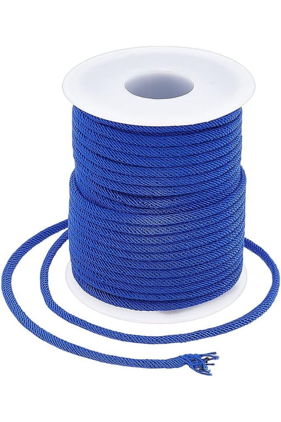 PH 21.8 Yards 3mm Nylon Cord Nylon Thread Piping Cord Beading String Bracelet String Kumihimo Macrame Cord for Necklace Jewelry Making Leatherwork Sewing DIY Crafts Red Blue