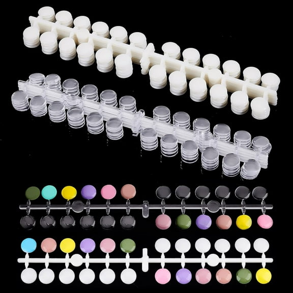 PH 240pcs Nail Swatch Sticks False Nail Display Tips False Nail Display Chart Nail Polish Color Palette Display for Gel Polish Nail Art Color Display Card Nail Business colorful
