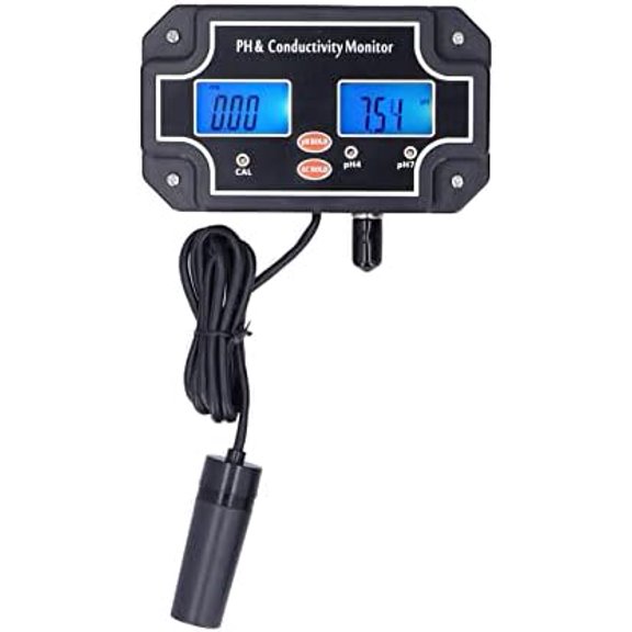 PH?2681 PH/EC Water Quality Tester Conductivity Monitor ATC Meter DC6V Hydroponic Monitor for Fish Tank Aquarium (US)$$Tools