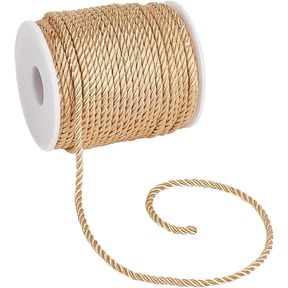 PH 32 Yards 3mm Graduation Honor Cords Gold Cord Trim Handmade Cording Handfasting Cord Window Ties Crafts Rope for Lampshade Clothing Decorative for DIY