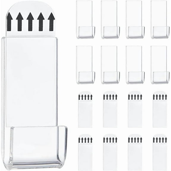 PH 36Pcs Vinyl Record Wall Mount Display Self Adhesive Vinyl Shelf Acrylic No Drill Storage Shelf Stand Racks for Album Covers LP Listening Card Collection Display Home Wall Decor Clear