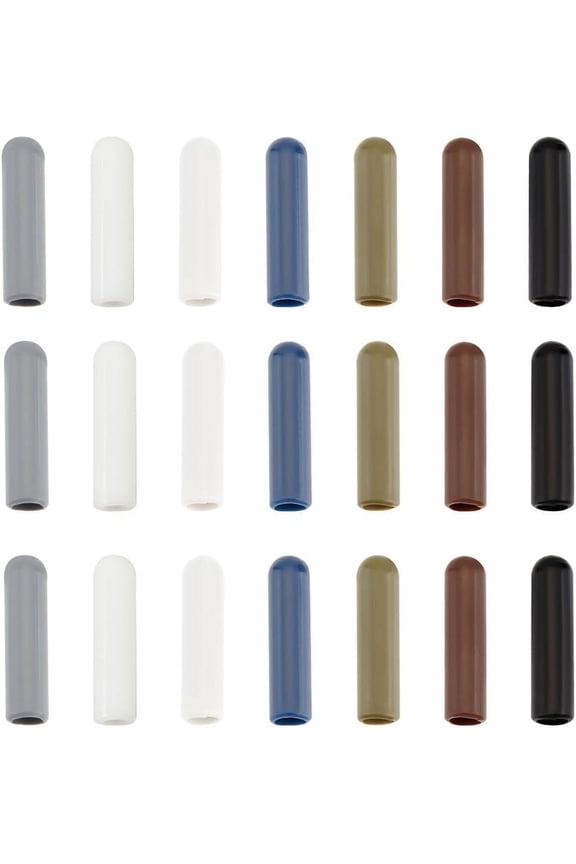 PH 70PCS Shoelaces Tips 7 Style Column Shoelace Head Cord End Cap Plastic End Tips Replacement for Jewelry Making Sneakers Canvas Hoodies Beach Pants DIY Reparing 20x2~5mm for DIY