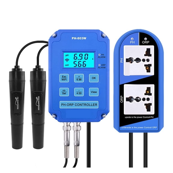 PH-803W Wifi Monitoring Digital PH ORP Controller BNC Probe Water Quality Tester