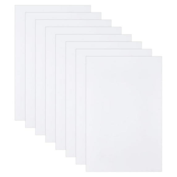 PH 8pcs Foam Board 5.5mm Thick Foam Core Boards White Foams Sheet Foams Cardboard Mat Board Poster Boards for Art Crafts Presentation Signboards 11.8x7.9 inch