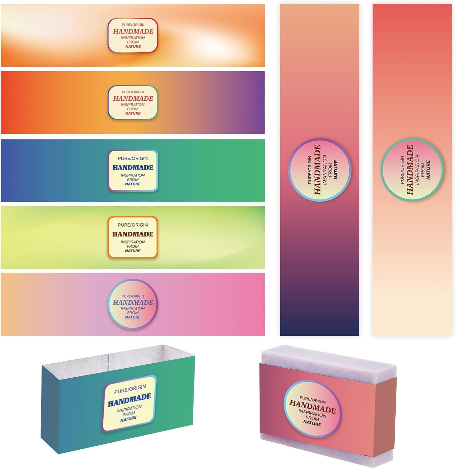 Soap Wrapping Examples PH 90pcs Soap Wrappers 9 Styles Soap Packaging Paper Soap Wrap Paper ...