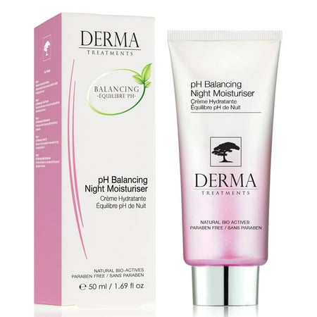 Derma Treatments - pH Balancing Night Moisturiser for Face - 1.69 fl. oz.