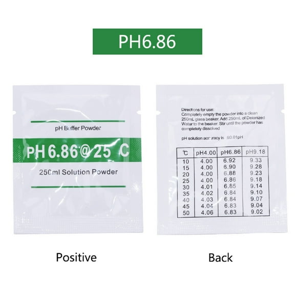 PH Calibration Powder Packets – Buffer Solution Powder for pH Meter, Precise Lab Grade pH Tester Calibration for Hydroponics Pool Spa(PH6.86)