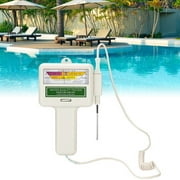 PH Chlorine Tester, 2-in-1 Water Quality Analysis Monitor, Portable Chlorine Level Tester PH Meter for Aquarium, Swimming Pool, Spa, Drinking Water