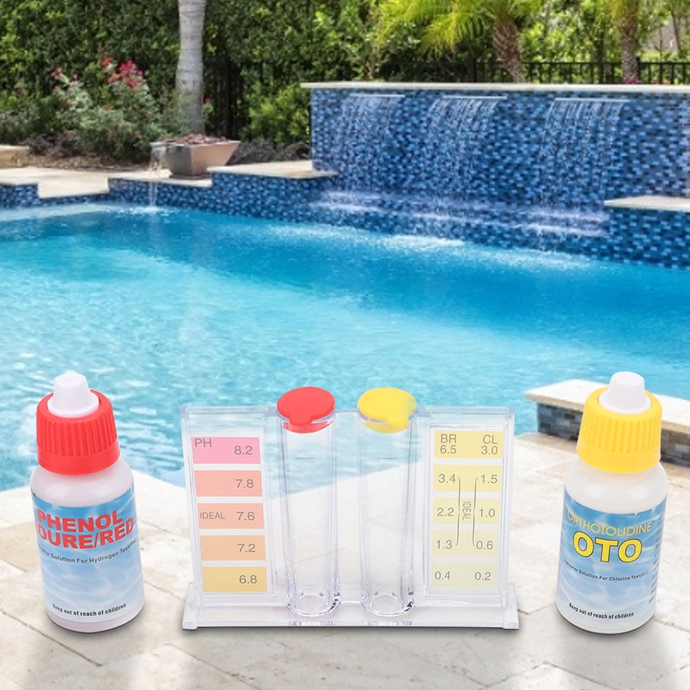PH Chlorine Testing Durable Pool Water Test Kit, Pool PH Test Kit