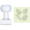 thumbnail image 1 of PH DIY Soap Stamp Leaf Handmade Soap Stamp Mold Imprint Stamp 1.3 Inch Square Natural Soap Chapter Soap Stamp with Handle for DIY Handmade Soap Envelope Invitation Cards Craft Making Clear, 1 of 6