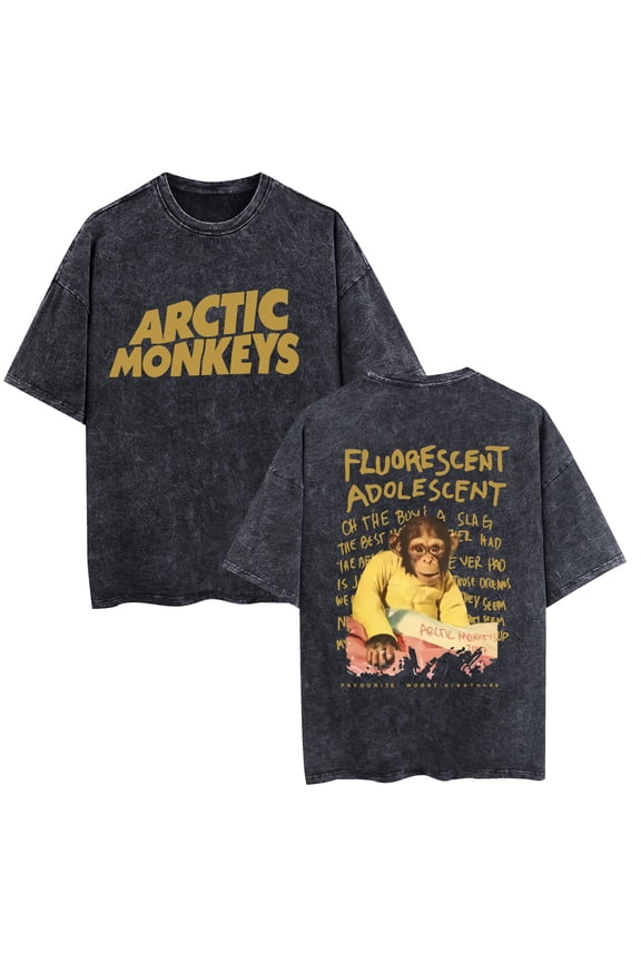 Arctic Monkey album lyrics 2024 tour T-shirt pullover new washed vintage cotton XS-3XL