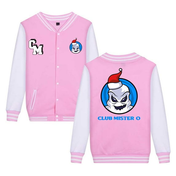 PH DOUBLE L Jacket Club Misterio School Club Mystery CM Various Colors For Boys and Girls Cardigan Button Print Baseball Jacket With Pocket Pilot