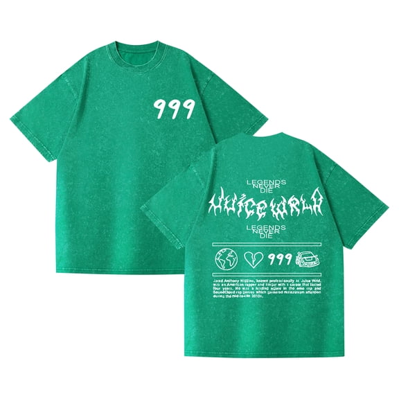 PH DOUBLE L   Juice T-shirt Wrld Round Neck Short Sleeve 2025 Casual T-shirt Size XS-3XL,S,Black1