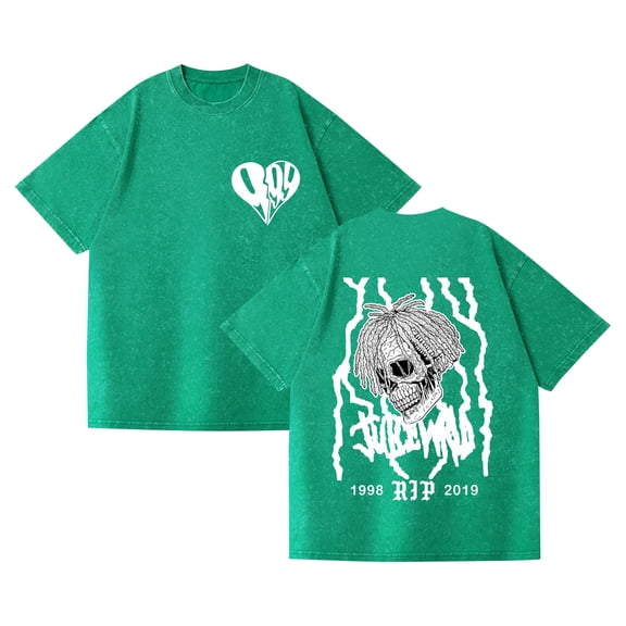 PH DOUBLE L   Juice Wrld T-shirts Men Women Rapper Hip Hop Pattern T-shirts Casual Streetwear Summer Crew Neck Top