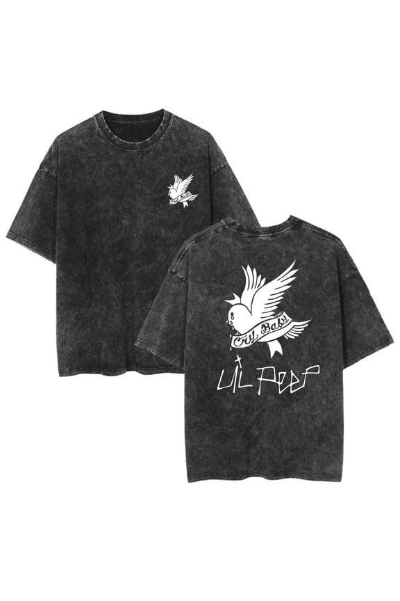 Lil Peep Merch T-shirts For Men And Women Stylish Round Neck Casual Short Sleeve Tops