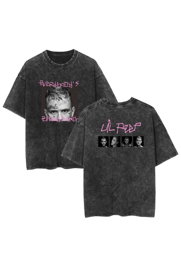 Lil Peep Merch T-shirts For Men And Women Stylish Round Neck Casual Short Sleeve Tops