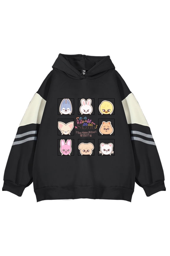 Stray Kids Kpop Bangchan Hyunjin Hoodies Merch For Women/Men Cosplay Long Sleeve Sweatshirt Streetwear