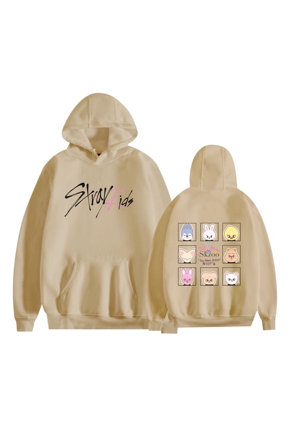Stray Kids Tour Merch Hoodie New Logo Felix Hyunjin Fashion Cool Hoodie Sweatshirt for Men and Women Long Sleeve