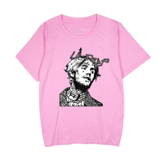 PH DOUBLE L lil Love peep Printed Shirt Portrait Printed T-Shirt Fashion Hip Hop Rapper Tee Shirt Tops