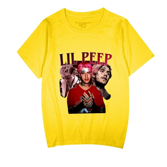 PH DOUBLE L lil Love peep Printed Shirt Portrait Printed T-Shirt Fashion Hip Hop Rapper Tee Shirt Tops