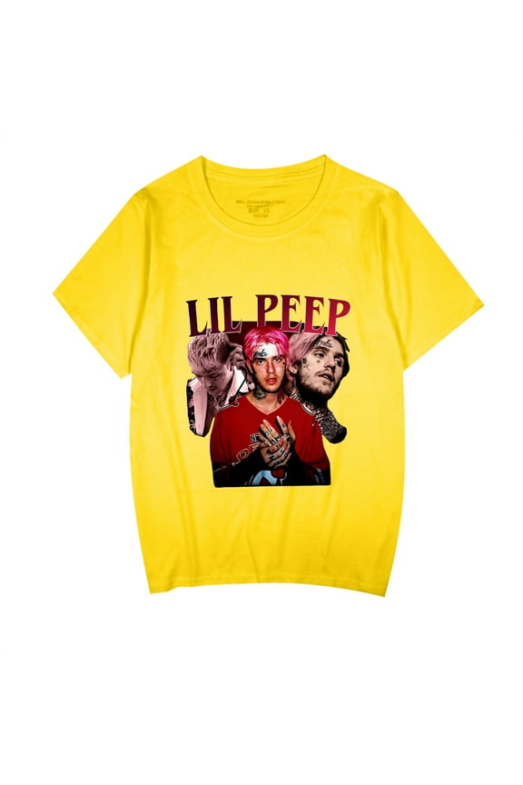lil Love peep Printed Shirt Portrait Printed T-Shirt Fashion Hip Hop Rapper Tee Shirt Tops