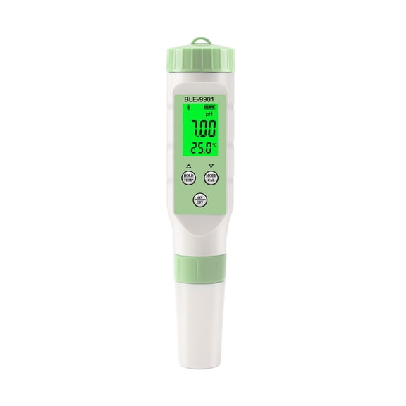 PH EC TDS TEMP Salinity Meter Digital Drinking Water Quality Tester Smart Online Monitor APP Control For Aquarium Pool ,Reliable - BLACK_PH TDS TEMP