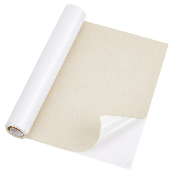 PH Linen Fabric Patch 39x11.8inch Self-Adhesive Repair Patches Adherence Tape Decorative Clothes Patches for Pants Jeans Furniture Curtains Pockets Sofa Couch DIY Crafts Beige Cornsilk