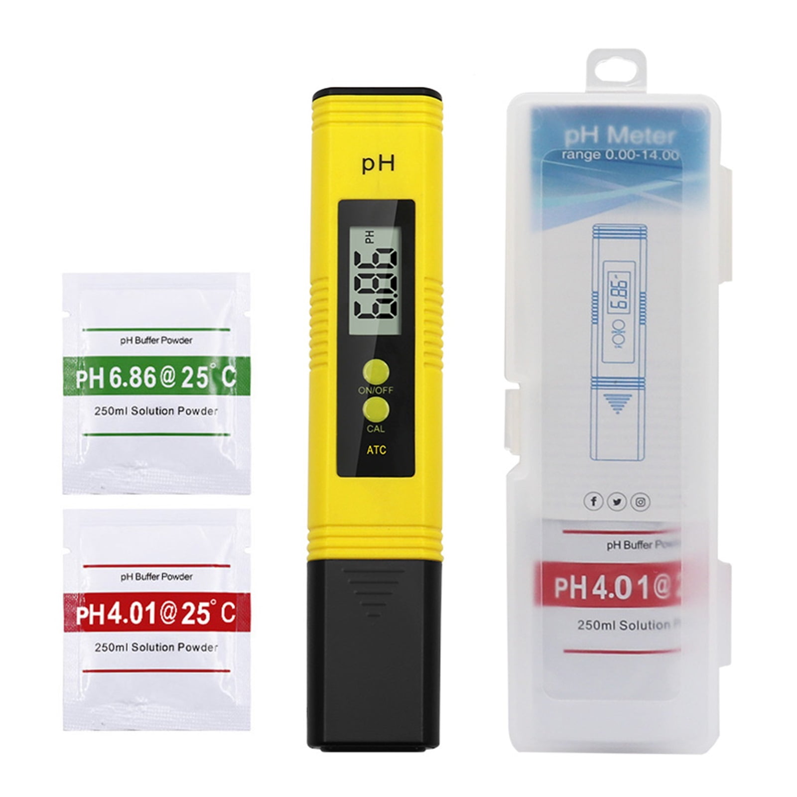 PH Meter 0.01 High Precision For Water Quality Tester With 0-14 ...