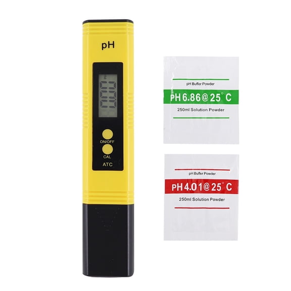 PH Meter 0.01 High Precision For Water Quality Tester With 0-14 Measurement Range Suitable Aquarium Swimming Pool ,Accurate - YELLOW_WITHOUT PLASTIC BOX