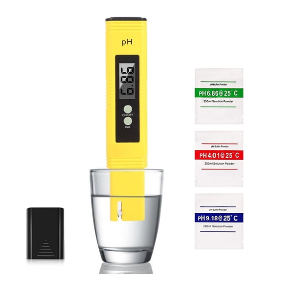 PH Meter 0.01 High Precision for Water Quality Tester with 0-14 Measurement Ran Suitable Aquarium Swimming Pool ,Multifunctional