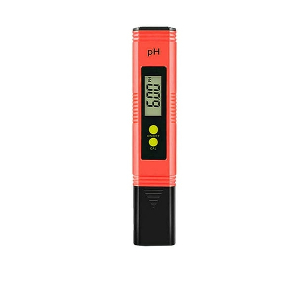PH Meter 0.01 High Precision for Water Quality Tester with 0-14 Measurement Range Suitable Aquarium Swimming Pool ,Accurate - RED WITH BOX_X