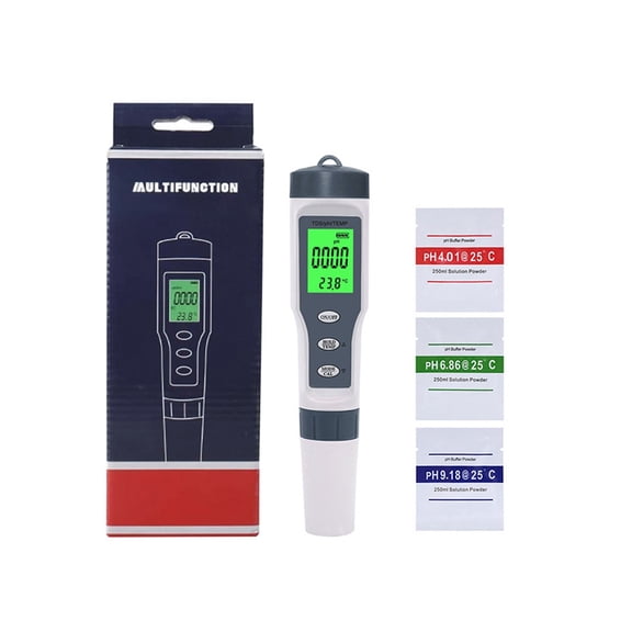 PH Meter 3 in1 TDS/Temp Water Quality Tester Pen Conductivity Detector Monitor Purity Measure Tool ,Multifunctional