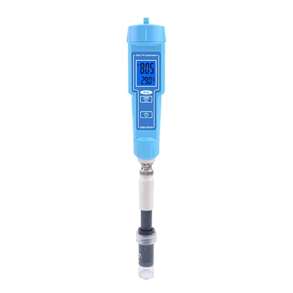 PH Meter Acidity Meter Water Quality Tester Temperature Meter for Cosmetics Skin Water Lab Milk Fruit Meat