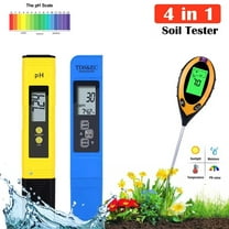 PH Meter, TDS PPM Meter, 4-in-1 Soil PH Tester, PH/EC Digital Kit, 3 Pack for Home Water, Hydroponics, Botanical Garden Soil and Aquarium Use