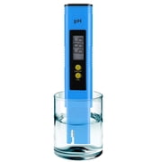 PH Meter for Water Hydroponics Digital PH Tester Pen 0.01 High Accuracy Pocket Size with 0-14 PH Measurement Range for Household Drinking, Pool and Aquarium Blue