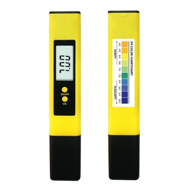 PH Meter for Water Hydroponics Digital PH Tester Pen 0.01 High Accuracy Pocket Size with 0-14 PH Measurement Range for Household Drinking, Pool and Aquarium