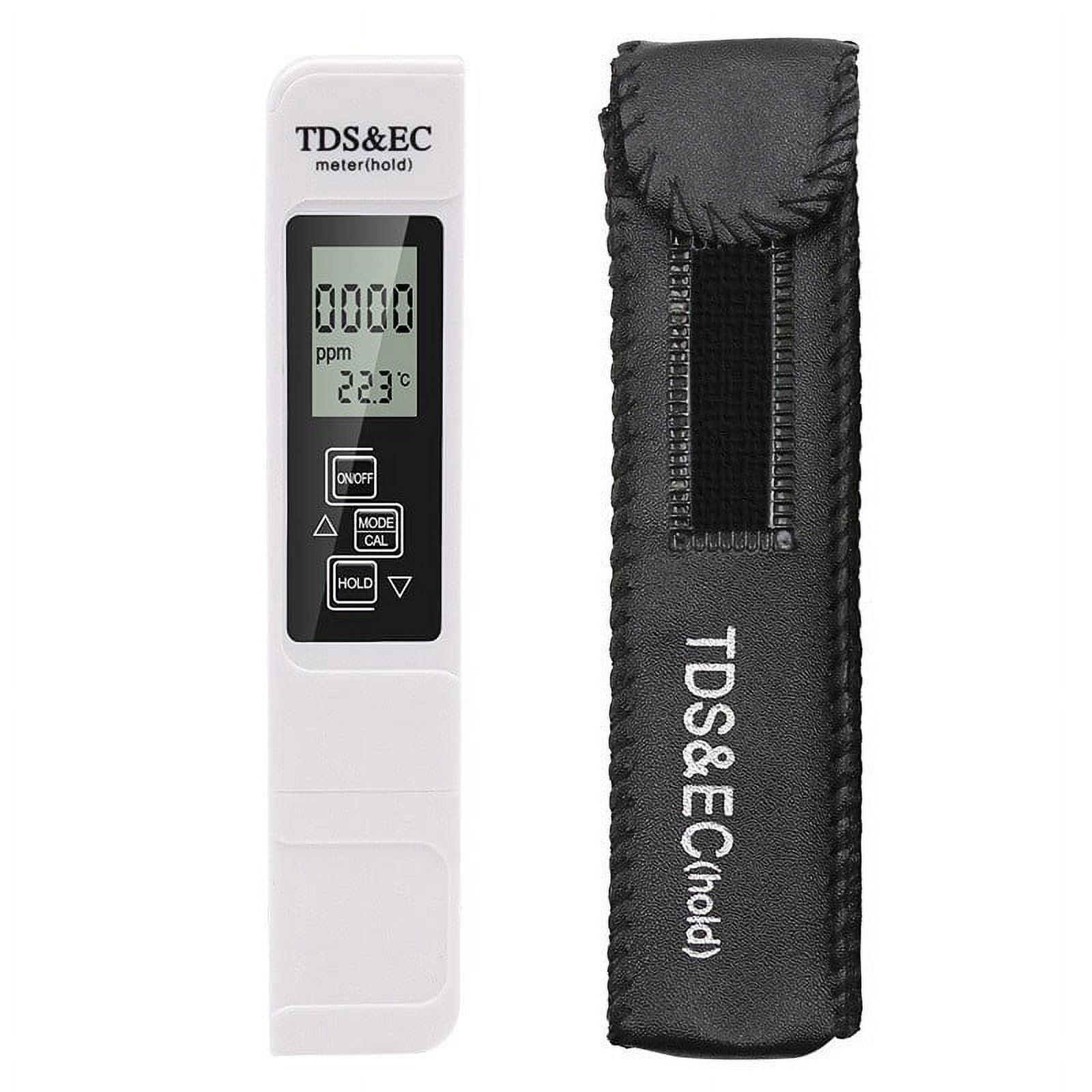 PH Meter for Water Hydroponics Digital PH Tester Pen 0.01 High Accuracy Pocket Size with 0-14 PH Measurement Range for Household Drinking, Pool and Aquarium