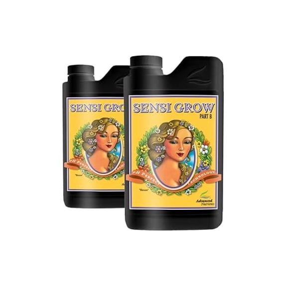 PH Perfect Sensi Grow A+B 4L - Hydroponic Nutrient Kit for Rapid Plant Growth; 2-Part Base Fertilizer for Vegetative Stage; Supports Lush Foliage & Strong Structure