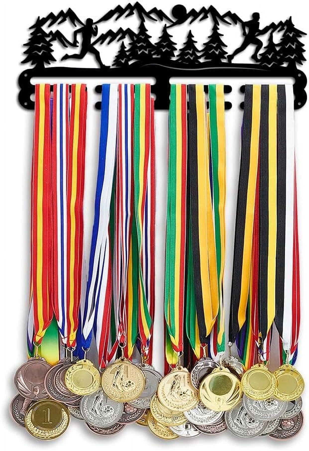 Runner Medal Rack PH Running Medals Display Frame Mountain Forest Medal Holder Awards ...