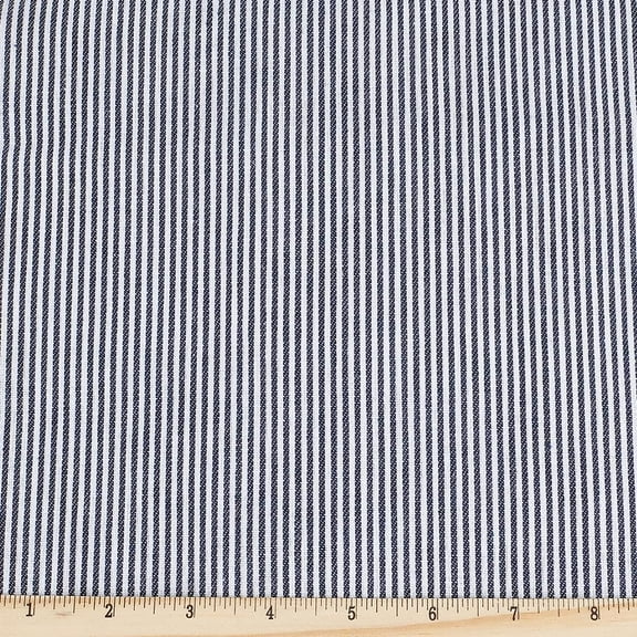 PH Stripe Ticking Fabric 59x72 Inch Stripes Decorative Fabrics Modern Upholstery Polyester Fabric Tablecloth for Summer Sea Travel Themed DIY Craft Party Decor Blue